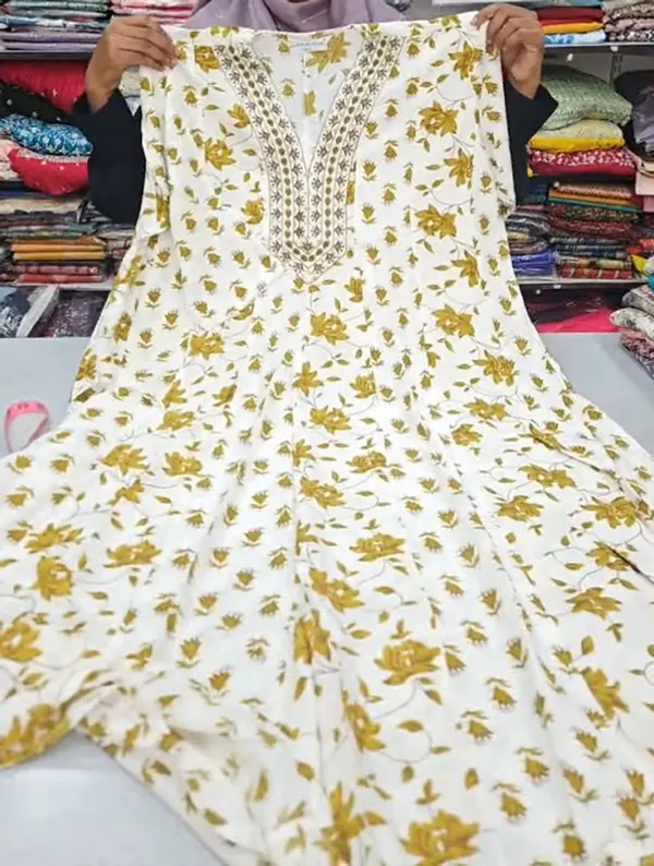Premium Rayon Long Maxi Gown Full Length | AK2004